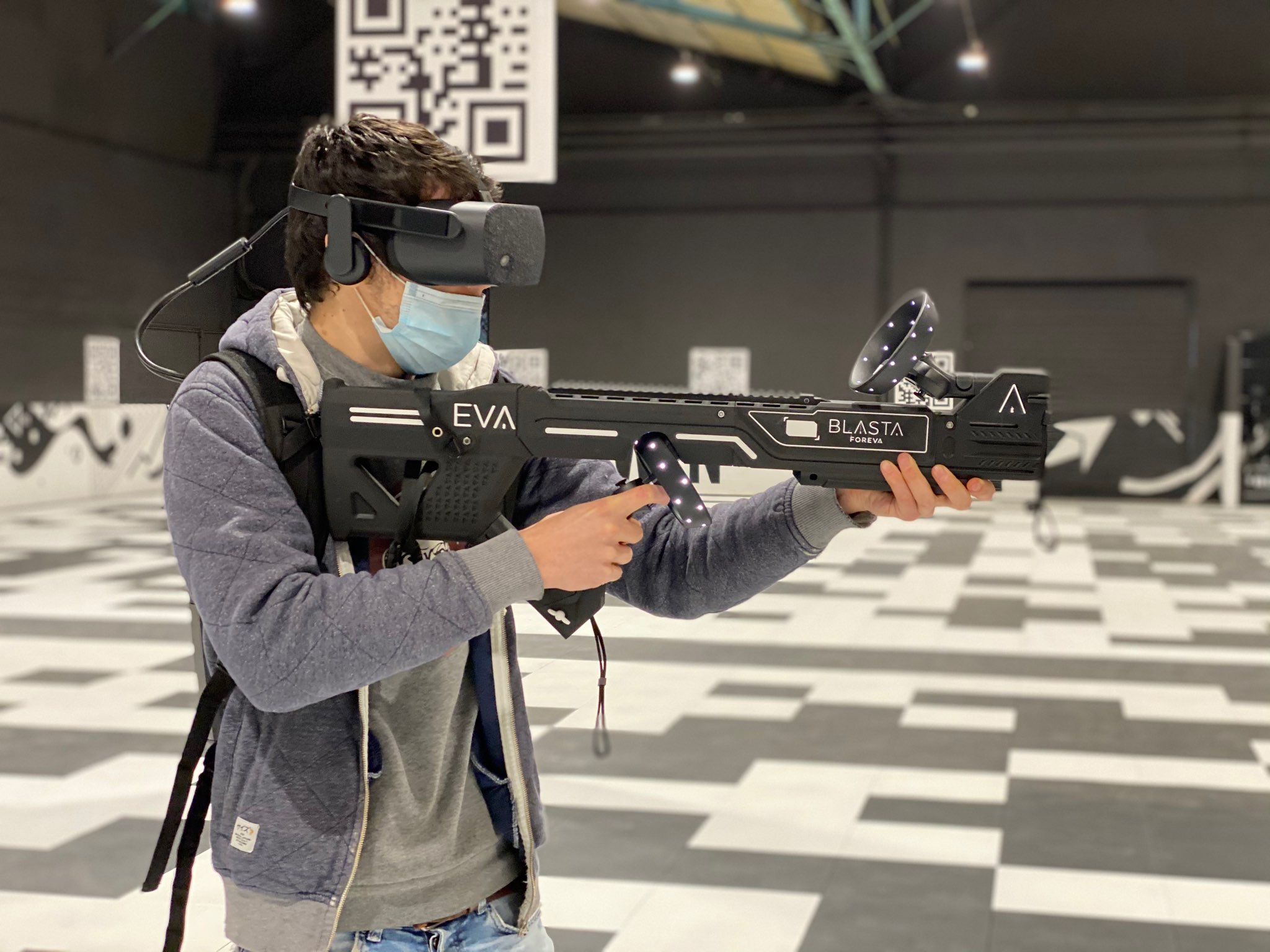 EVAgun in action